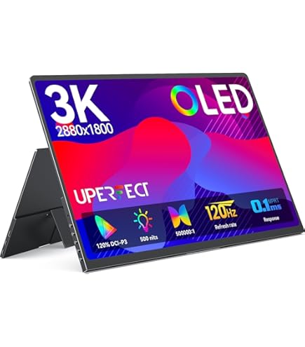 U　モニター Amazon.com: UPERFECT Touchscreen OLED Portable Monitor 14